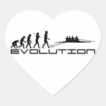 Rowing Rower Water Sport Evolution Art Sticker
