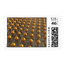 Rows of Bronze stamps