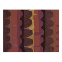 Rows of Purple Scallops Postcards