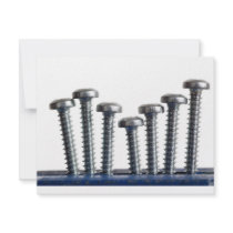 Rows of screws invitations