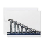Rows of screws custom invites