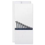 Rows of screws rack cards