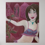 'Roxy's Red Room' art poster by Jude Cowell posters