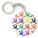 Roy G. Biv Logo Keychain