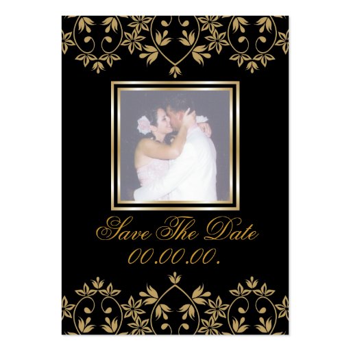 Royal Affordable  Save The Date Photo Cards Business Card (front side)