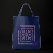 Royal and Purple Grocery Tote bags