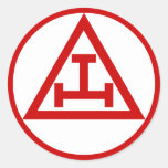 Royal Arch Masons, NOT WATERPROOF Round Stickers
