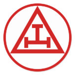 Royal Arch Masons, NOT WATERPROOF Round Stickers