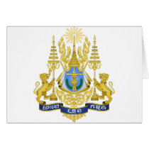 Royal Arms of Cambodia Card