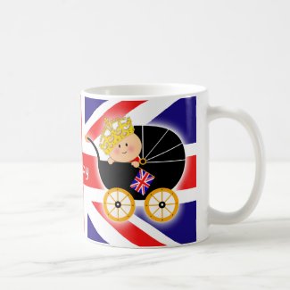 Royal Baby British Flag Mug