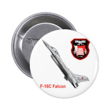 Royal Bahraini Air force F-16 Falcon Pinback Button
