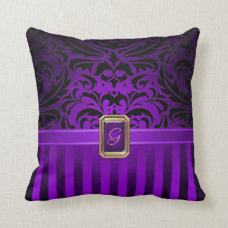 Black Purple Pillows - Decorative & Throw Pillows Zazzle