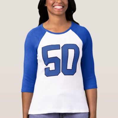 Royal Blue #50 VARSITY Birthday T-Shirt