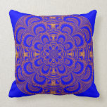 Royal Blue and Gold American MoJo Pillow
