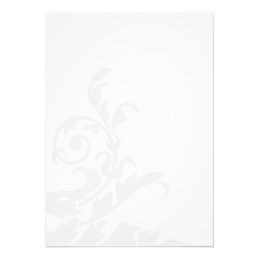Royal Blue and Silver Flourish Bridal Shower Personalized Announcement