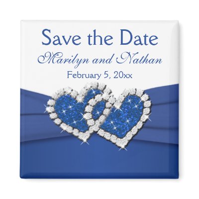Royal Blue and White Wedding Favor Magnet Zazzle_magnet Royal Blue and White Wedding Favor Magnet Zazzle_magnet