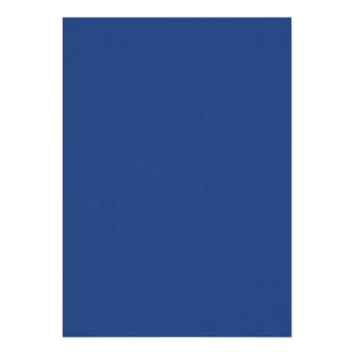 Royal Blue Baptism Christening Invitation
