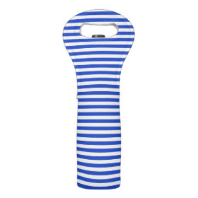 Royal Blue Combination Stripes Wine Bags