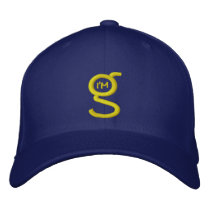 Royal Blue FlexFit Cap w I'm G Logo embroidered hats