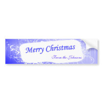 Royal Blue Floral Wine Label bumper stickers by NotionsbyNique Royal Blue Floral Wine Label bumper stickers