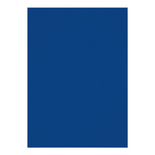 Royal Blue Flourish Formal Prom Dance Ball Announcement