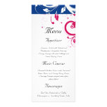 Royal Blue/Fuchsia Swirl Wedding rack cards