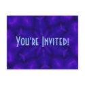 Royal Blue Invitation Postcard by Customizables Royal Blue Invitation Postcard