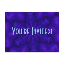 Royal Blue Invitation Postcard