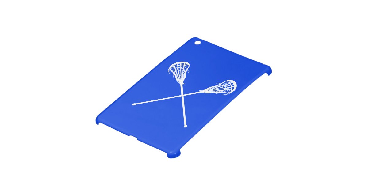 Royal Blue Lacrosse Sticks iPad Mini Case Zazzle