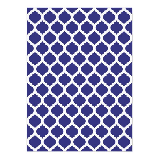 Royal Blue Moroccan Wedding Invitations