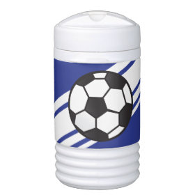 Royal Blue Personalized Soccer Beverage Cooler Igloo Beverage Cooler