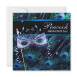 Royal Blue Purple Peacock Feathers Masquerade Part Announcement