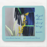 Royal Blue Scarf Wrap Mousepad