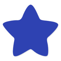 Royal Blue   Star Sticker