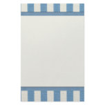 Royal Blue Stripe Bordered Stationery
