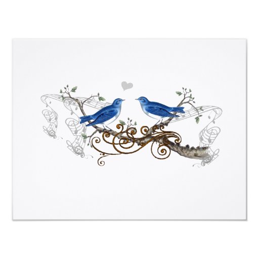 vintage blue bird wedding invitations royal blue vintage birds wedding rsvp 4 25x5 5 paper vintage blue bird wedding invitations royal blue vintage birds wedding rsvp 4 25x5 5 paper