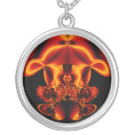 Royal Bronze Fractal Art Necklace