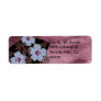 Royal Burgundy Blue Floral Set Return Address Label