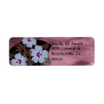 Royal Burgundy Blue Floral Set labels