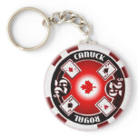 Royal Canuck Poker Keychain