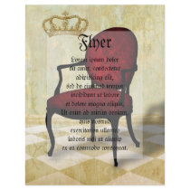 Royal Chair and Crown Custom Flyer