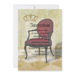 Royal Chair and Crown Invite