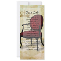 Royal Chair and Crown Custom Rack Cards