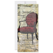 Royal Chair with Branches Personalized Invite