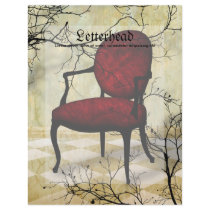 Royal Chair with Branches Letterhead Design