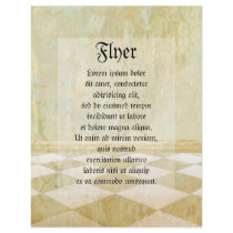 Royal Coordinates Plain Personalized Flyer