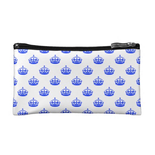 Royal Crown Blue Cosmetic Bags Royal Crown Blue Cosmetic Bags
