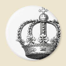 Royal Crown Round Magnet magnets