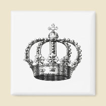 Royal Crown Square Magnet magnets