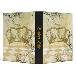 Royal Crown with Branches Vinyl Binders